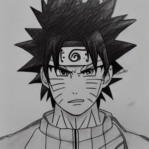 Pencil Drawing - Naruto 