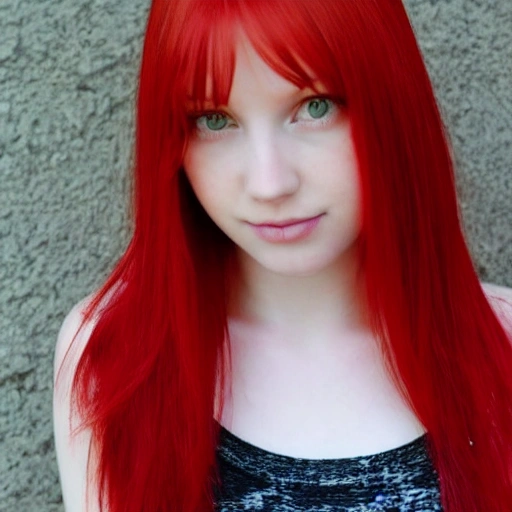 pale girl with red hair - Arthub.ai