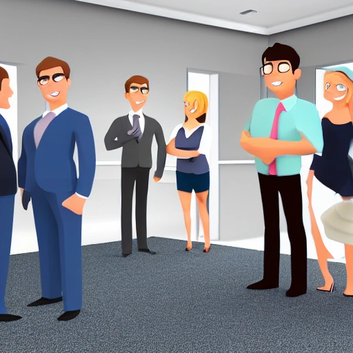 Real Estate Professionals, 3D, Cartoon