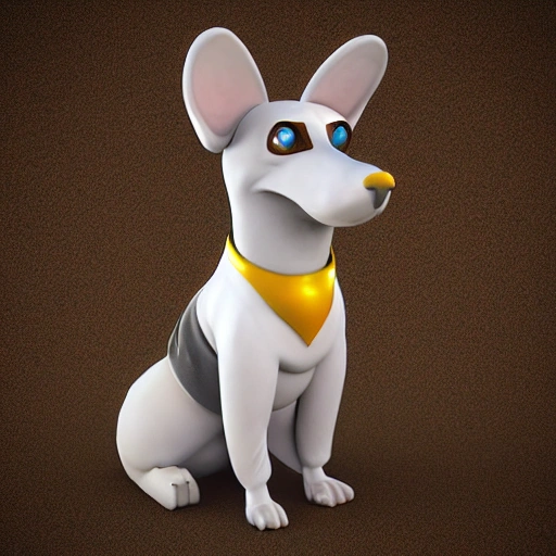 character dog desing , 3D