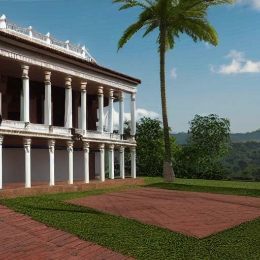 Casa del 1773 en Colombia, 3D