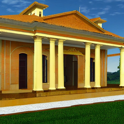 Casa en Colombia, Palmira, Valle del Cauca en el año 1773, 3D