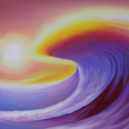 healing scalar waves, Oil Painting