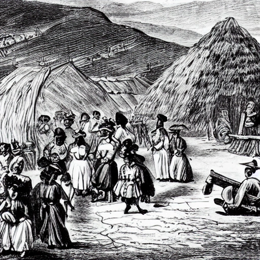 carretas en el año 1800 en colombia valle del cauca, Cartoon