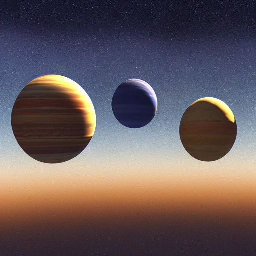 a planets in the sky
, 3D