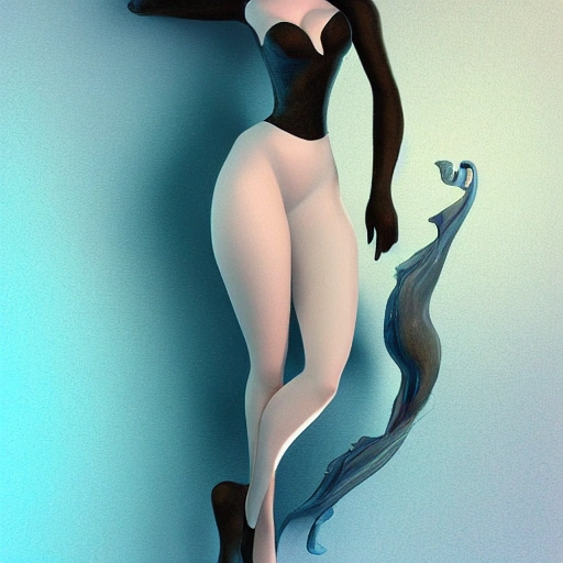 eternal lady, curvy woman, frozen background, beautiful, trending on artstation