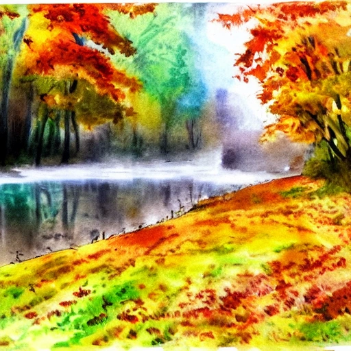 

, Water Color grabity fall

