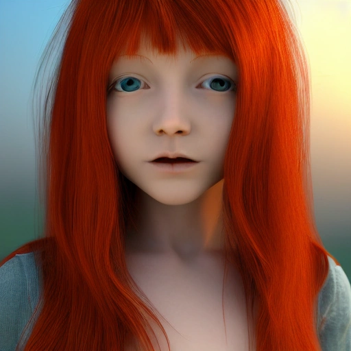 Western Redhead Girl 3d Arthub Ai