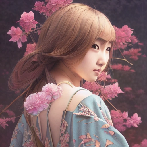 young beautiful Japan woman, perfect symmetrical face, Miniskirt,  elegant, ((intricate)), ((highly detailed)), depth of field, ((professionally color graded)), 8k, art by artgerm and greg rutkowski and alphonse mucha