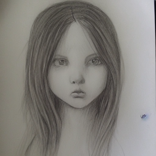 girl, Pencil Sketch