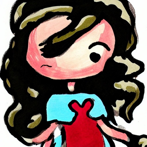 girl, Cartoon