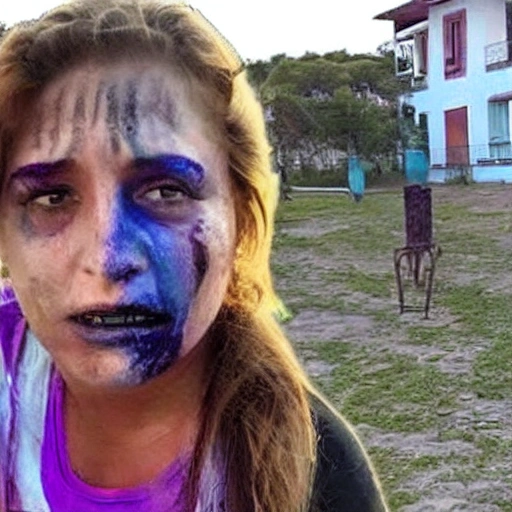 mujer argentina en villa gesell perseguida por zombies