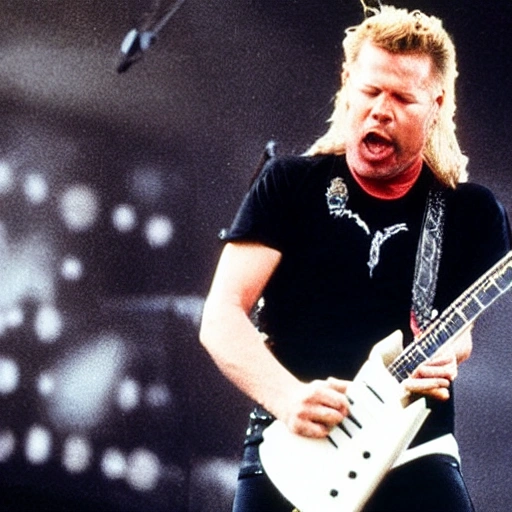 james hetfield tocando un solo
