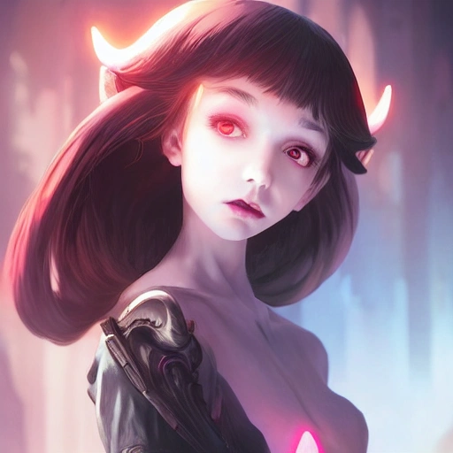 AI Art: Running Vampire Hunter Girl by @MT