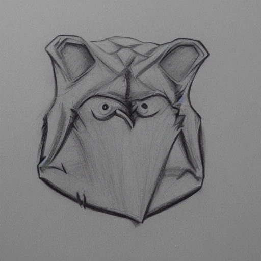 Coohom logo, Pencil Sketch