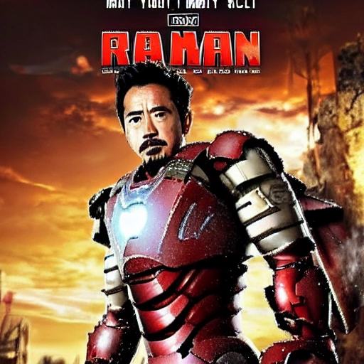 IronMan Samurai. 8K Japanese Medieval Epic Gritty Cool 