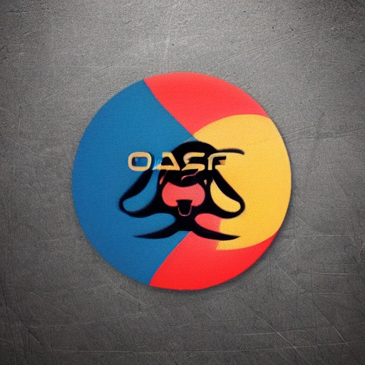 name ( OSAY ) logo, futuristic, with a roaring lion