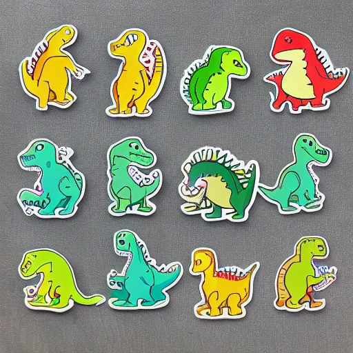 cute dinosaur sticker