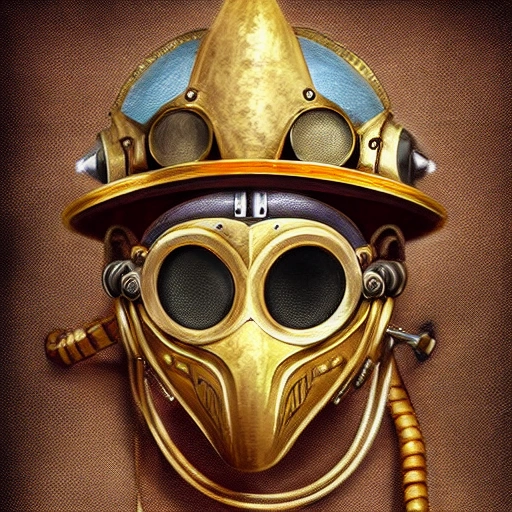 
steampunk helmet fantasy art mask god stylized digital illustration sharp focus, elegant intricate digital painting