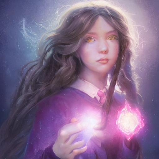 realistic portrait of a innocent young teen girl, d&d magic fantasy, dark magical school student uniform, light curly hair, casting a bright large-scale magical spell around herself, overflowing energy, highly detailed, digital painting, trending on artstation, pixiv, concept art, sharp focus, illustration, art by Ross Tran and Greg Rutkowski and Walt Disney animation