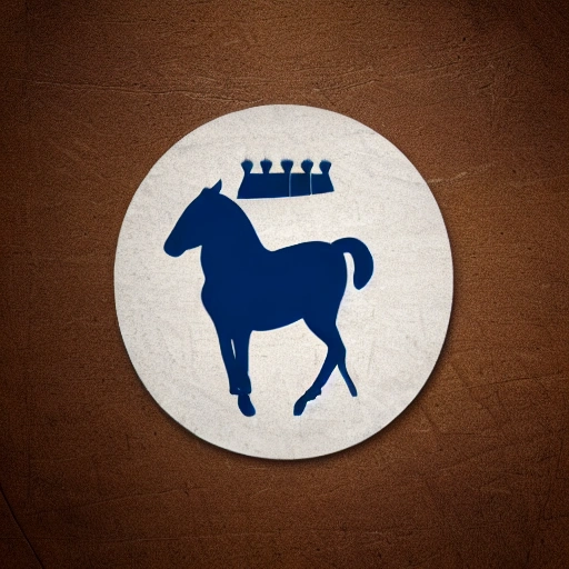 Logo vectorial cabeza de caballo