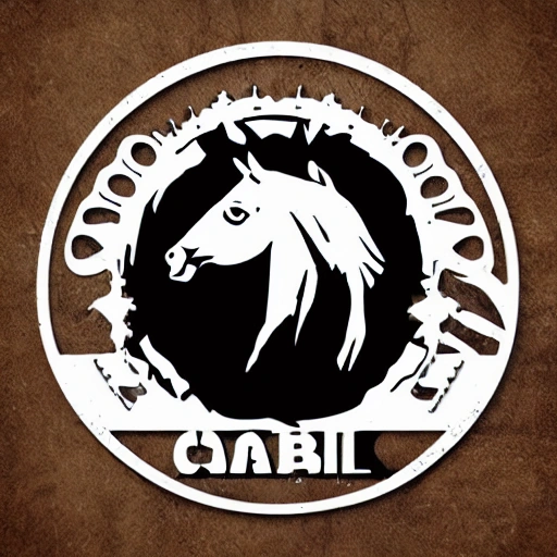 Logo vectorial cabeza de caballo