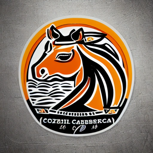 Logo vectorial cabeza de caballo