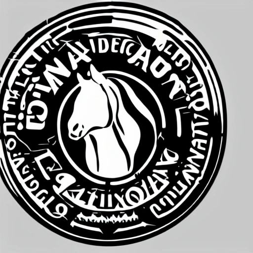 Logo vectorial cabeza de caballo