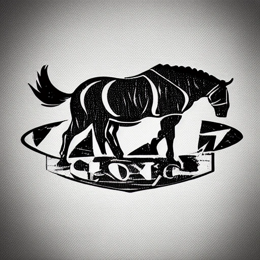 Logo vectorial cabeza de caballo