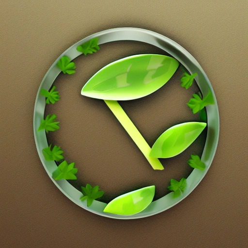 logo de plantas y suculentas, 3D