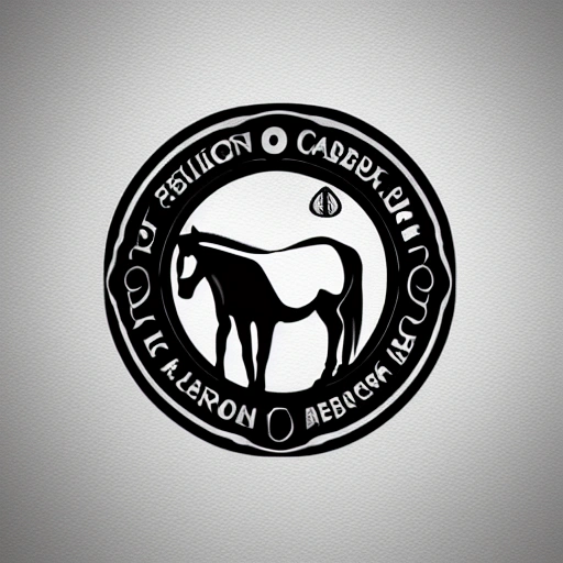 Logo vectorial cabeza de caballo