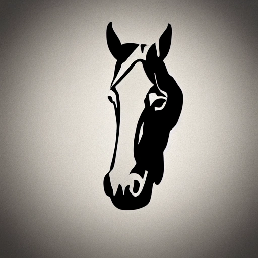 Logo vectorial ,
cabeza de caballo,
3d,
Moderno,
Detallado