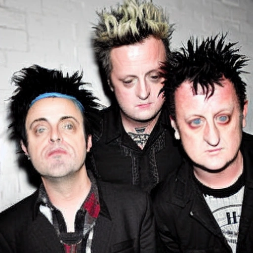 Billie joe Armstrong, Mike Dirnt and Tre Cool.