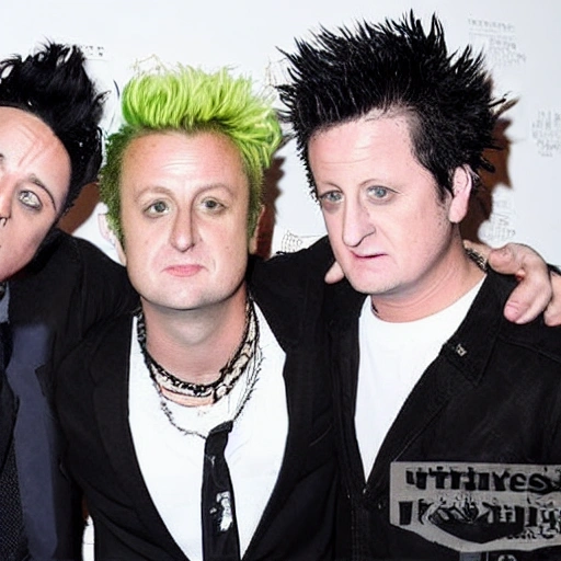 Billie joe Armstrong, Mike Dirnt and Tre Cool.