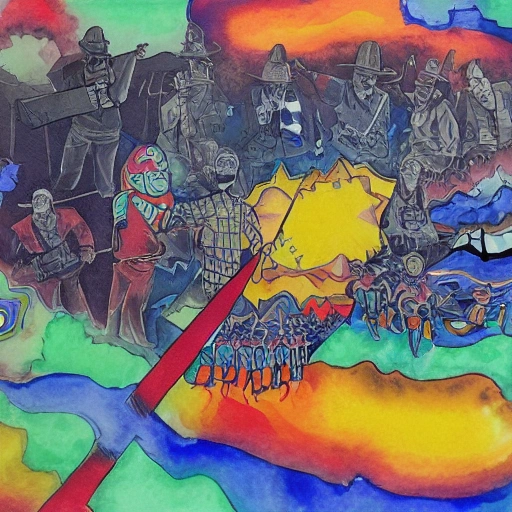 Guerra de secesión , Trippy, Water Color, Trippy