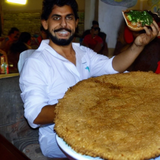 jesus comiendo milanesa