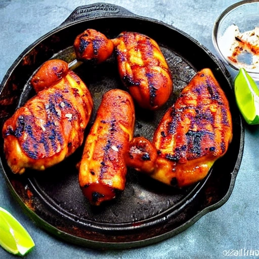 12 piezas de delicioso pollo abultado bbq con papas-