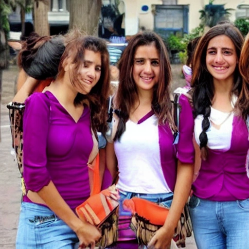 MUJERES ARGENTINAS SALIENDO DEL COLEGIO