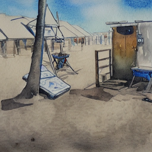 Medic area, Water Color