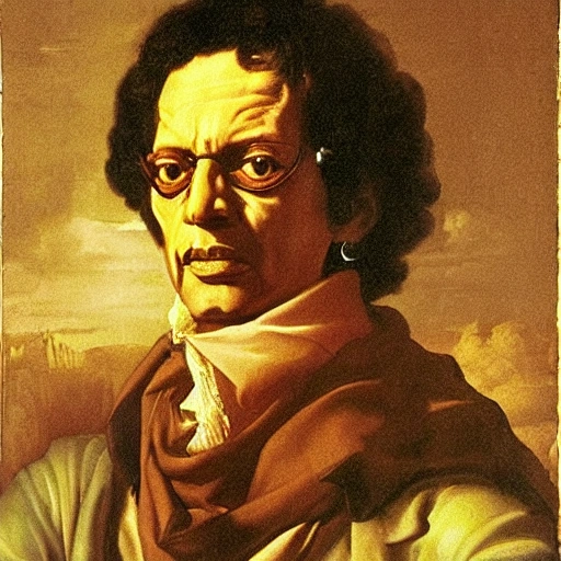 Hector Lavoe painted by Salvator Rosa