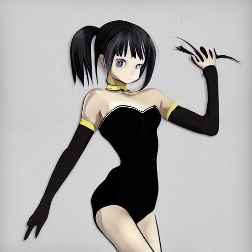 best quality, ultra high res, (photorealistic:1.4),Science fiction weapon，laptop,antenna hair clips ,Science fiction，fishnets，science_fiction，black strapless leotard,,,oppai loli，cleavage,black eyes, black  hair，twintails， messy_hair，oppai loli，（lmasterpiece), i(best quality, super fine illustration]]. ((beautiful eyes)),[ very delicate light, perfect an delicate limbs], [nature,city,,painting, water spray),Kl fine luminescence ,very fine 8KCG wallpapery], whole body, bright eyes,((an extremely delicate and beautiful girl))，perfect hands