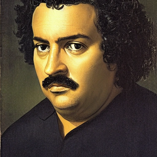 Pablo Escobar painted by Salvator Rosa