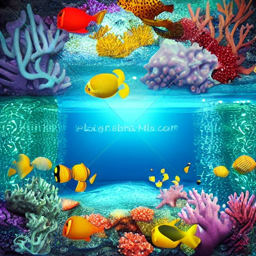 realistic see under the sea, 3D