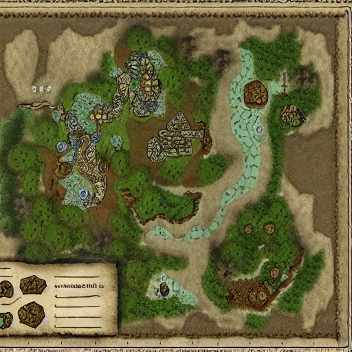 highly detailed, rpg, fantasy map