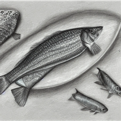 pesca rana, Pencil Sketch