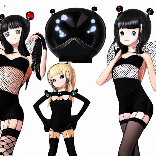 best quality, ultra high res, (photorealistic:1.4),Science fiction weapon，laptop,antenna hair clips ,Science fiction，fishnets，science_fiction，black strapless leotard,,,oppai loli，cleavage,black eyes, black  hair，twintails， messy_hair，oppai loli，（lmasterpiece), i(best quality, super fine illustration]]. ((beautiful eyes)),[ very delicate light, perfect an delicate limbs], [nature,city,,painting, water spray),Kl fine luminescence ,very fine 8KCG wallpapery], whole body, bright eyes,((an extremely delicate and beautiful girl))，perfect hands, Cartoon