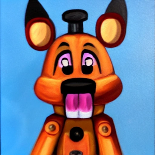 Five nights at Freddy, Foxy , Oil Painting - Arthub.ai