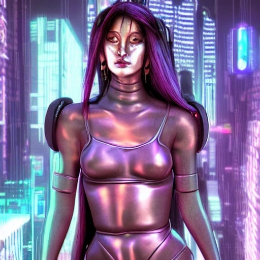 2100 Year Cyberpunk woman