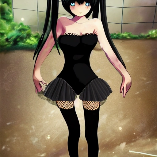 best quality, ultra high res, (photorealistic:1.4),Science fiction weapon，laptop,antenna hair clips ,Science fiction，fishnets，science_fiction，black strapless leotard,,,oppai loli，cleavage,black eyes, black hair，twintails， messy_hair，oppai loli，（lmasterpiece), i(best quality, super fine illustration]]. ((beautiful eyes)),[ very delicate light, perfect an delicate limbs], [nature,city,,painting, water spray),Kl fine luminescence ,very fine 8KCG wallpapery], whole body, bright eyes,((an extremely delicate and beautiful girl))，perfect hands