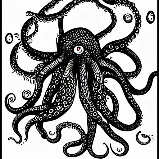 Small monster with tentacles, that could stretch and hide easily. Its like a octopus

, Cartoon